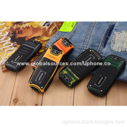 2.0" bar phone, quad-band, dual card, waterproof with IP67